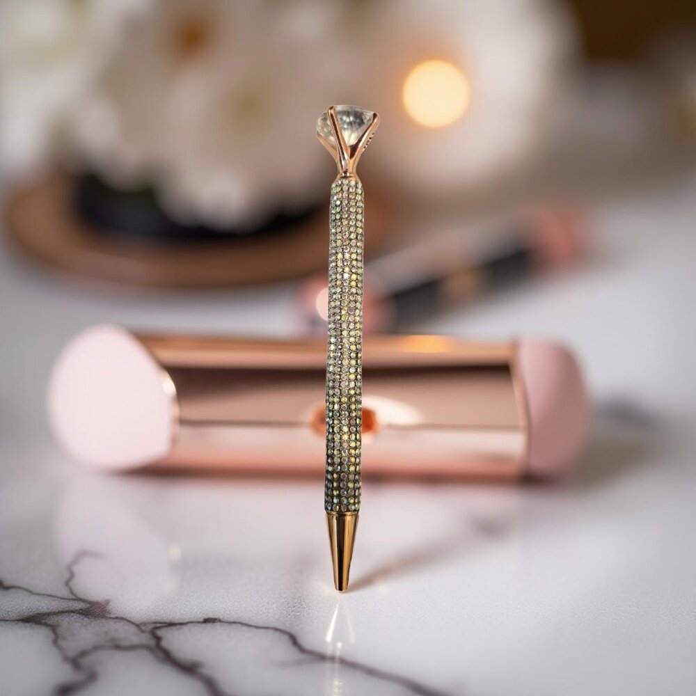 Rhinestone 'diamond' ink pen